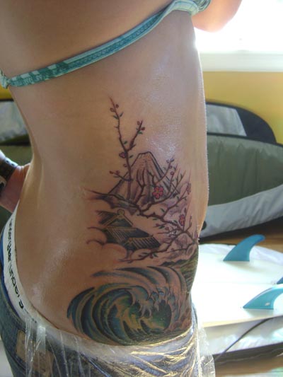Erin gets a new tattoo! � Thoughts on sideways sports: surf/skate/snow